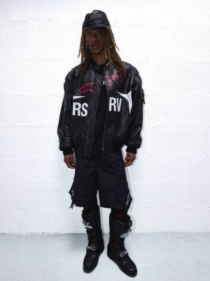 RSRV The Chief Bomber Leather Jacket